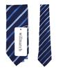 [willmatch] Men's Striped Navy Blue Necktie for Business, Interviews, Job Hunting, and Recruitment (1 piece) a231 (Style-D)