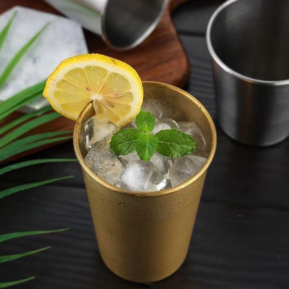 260-500ml 304 Stainless Steel Metal Cup Whisky Beer Cups Wine Coffee Tumbler Travel Camping Outdoor Mugs Drinking Coffee Tea Mug