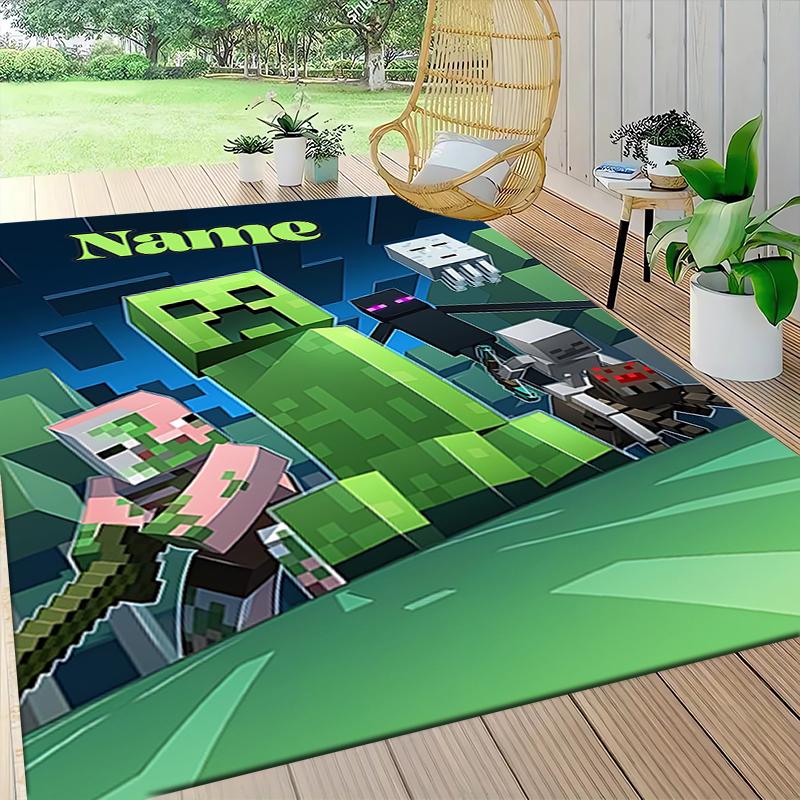 Custom Name Knight's Legend" Carpet Rug Customizable Soft Washable Anti-Slip Home Living Room Sofa Mats Personalized Rug. 0909168