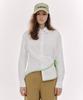 OIOI COLLECTION Asymmetrical Wrap Shirt_White
