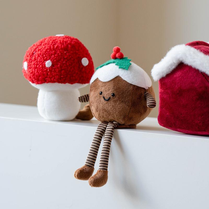 New Christmas plush doll ornament desktop atmosphere arrangement small ornament cartoon doll home decoration