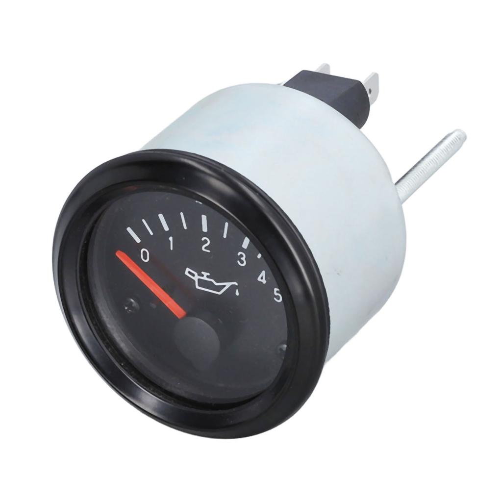 Oil Pressure Gauge 0?5bar 52mm LED Backlit Waterproof Engine Fuel Pressure Meter for Driving 24V