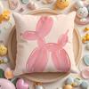 Bows Cherry Balloon Puppy Butterfly Cushion Cover Plush Fabric Soft Double-Sided Printed Sofa Warm Winter Home Gift Pillow Cover