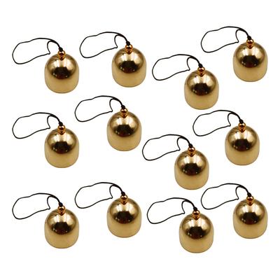 12 pz Campane Appese con Corda Appesa Carillon Fai da Te Metallo Piccolo Ciondolo a Campana per Albero di Natale
