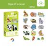 Non-Toxic Magnetic Cognitive Matching Puzzle Letters Numbers Animal Vehicle Refrigerator Sticker Educational Toys For Children Kids