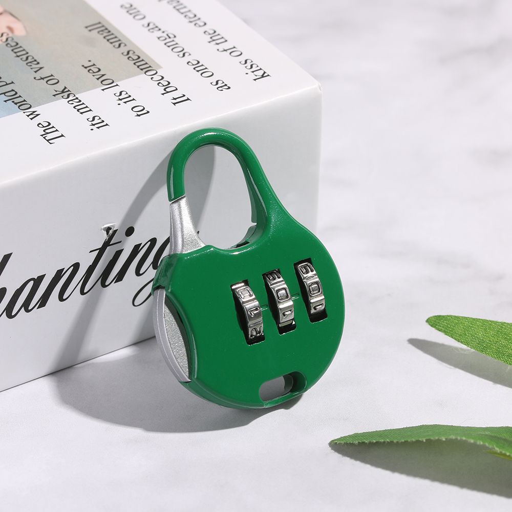 1pcs Mini Metal Outdoor Combination Code Gym Diary Protector Luggage Security Tool Password Lock Padlock 3 Digit Dial