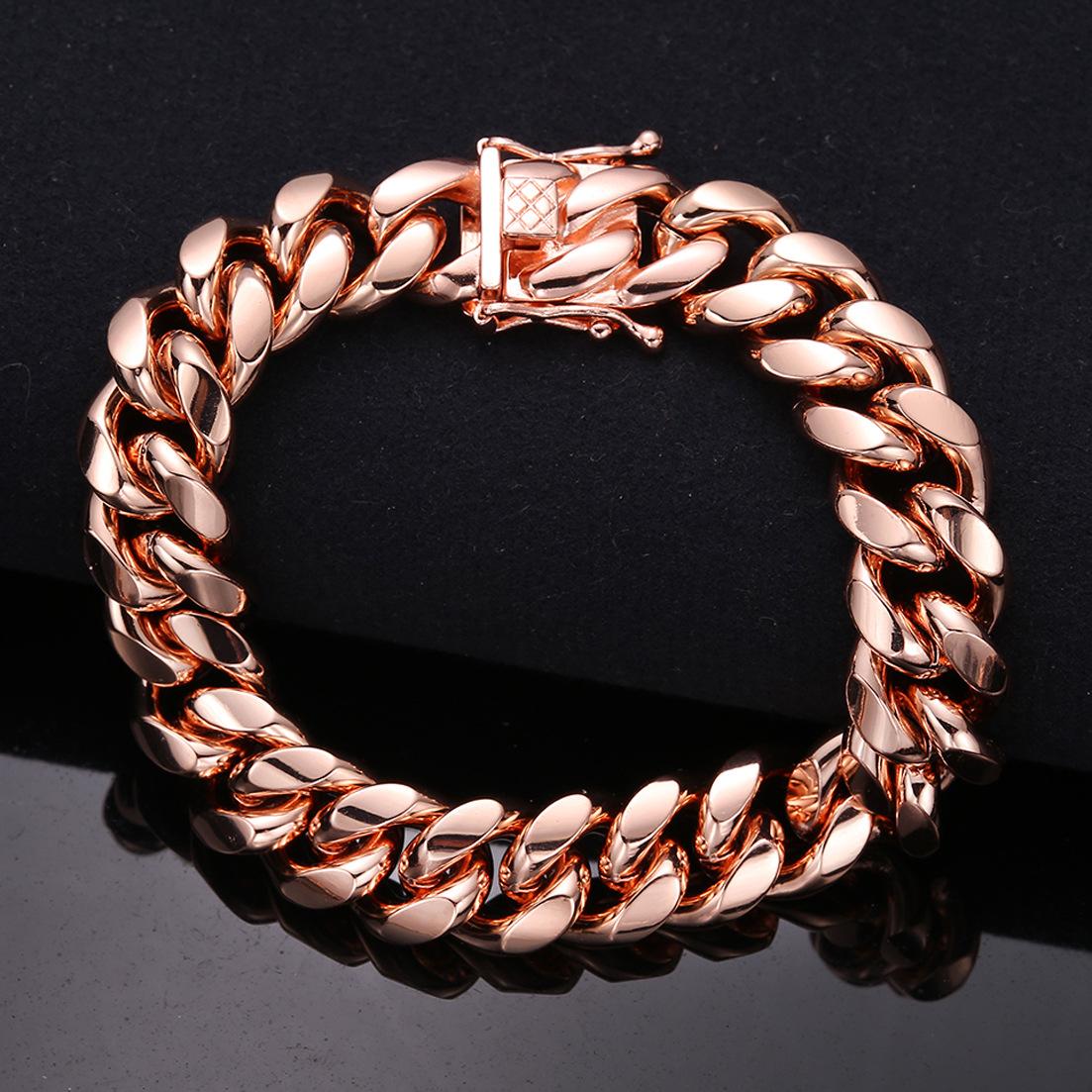 2026 Jewelry, Simple Polished Encrypted Chain Men s Bracelet, Fashion Trend 10MM*21CM