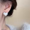 Vintage Heart Stud Piercing Earrings For Women Girl Korean Fashion New Trendy Jewelry Accessories Gift Party Daily