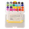 24 Colors Paint Markers Dual Tip Quick Drying Paint Markers Pens for Wood Rock Painting Canvas Stone Glass Ceramic DIY