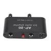 2 Channel Sound Amplifier Balanced 1/4 Inch 6.35mm Gain Independent Adjustment Stereo Sound Amplifie
