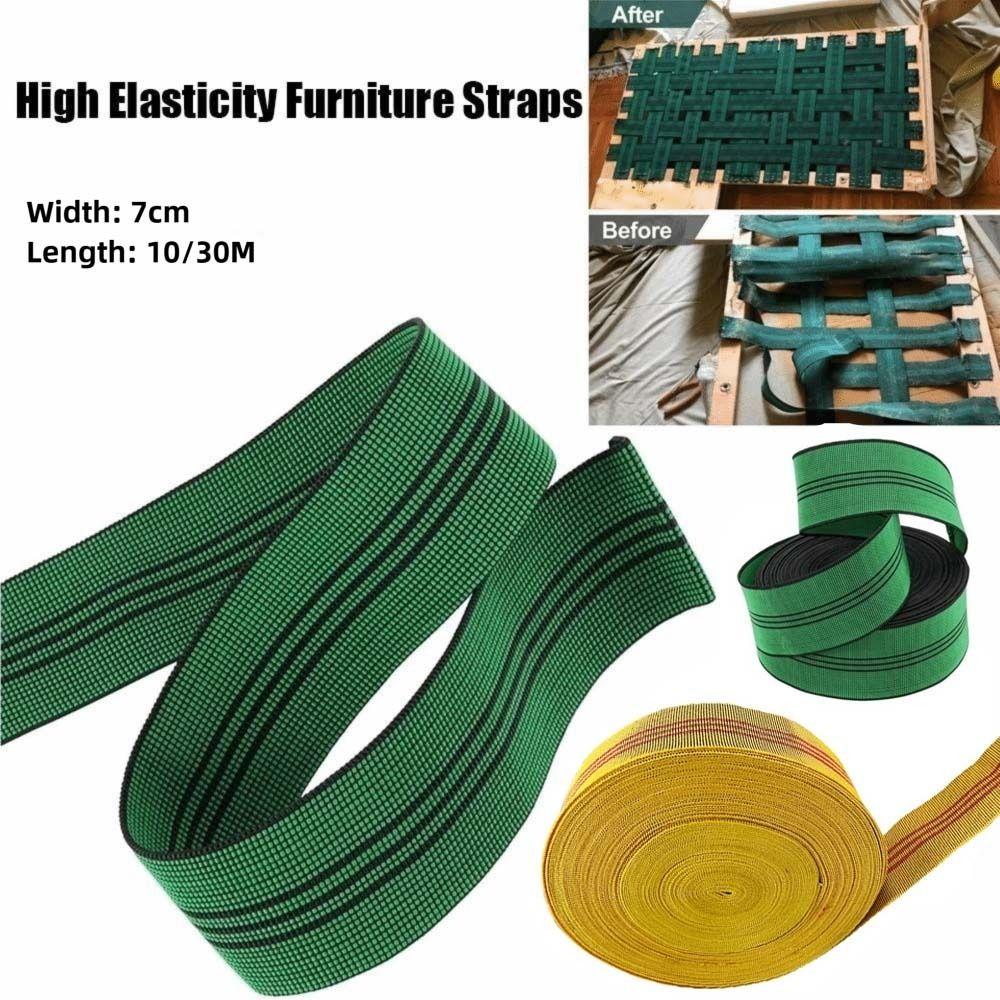 7cm Sofa Elastic Straps 10/30m High Elasticity Elastic Furniture Sofa Straps Strong Stretch Upholstery Fabric Elastic Latex Tape