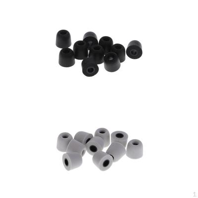 10 Pairs Earbud Memory Foam Earplug Tips For Headphone 4.5mm