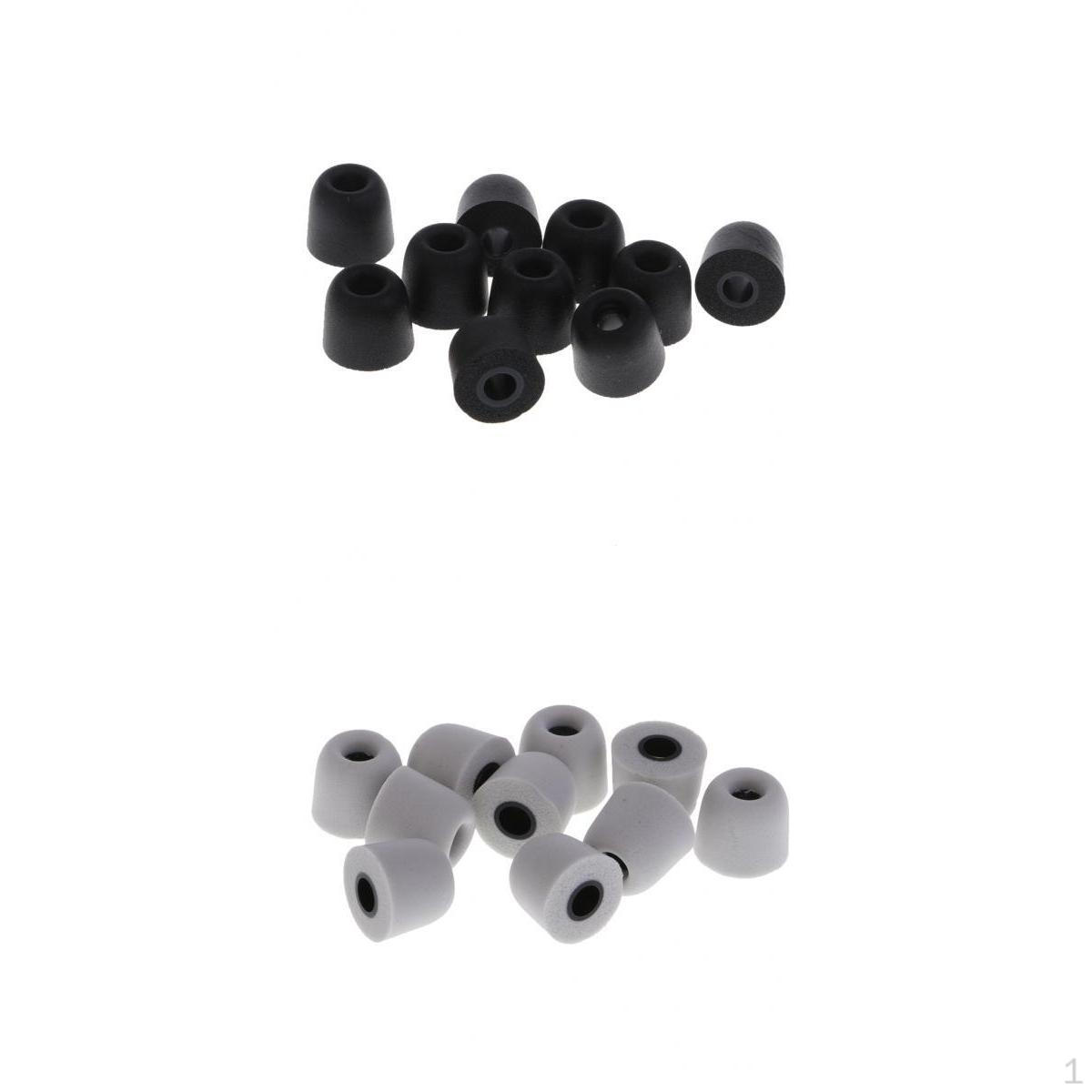 

10 Pairs Earbud Memory Foam Earplug Tips For Headphone 4.5mm