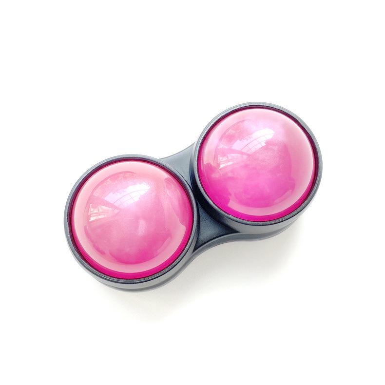 Dual Roller Resin Massage Ball for Muscle Relaxation and Fitness