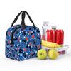 Paw And Bones Pattern Insulated Lunch Bag for Women Children Portable Food Boxes Thermal Lunch Box Tote