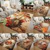 Retro Art Creative Pumpkin Thanksgiving Carpet Flower Mushroom Living Room Bedroom Corridor Carpet Thanksgiving Gift