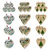 Wishing You Lots of Love And Happiness Sea Glass Ornament Handcrafted Round/Heart-Shaped Sea Glass Keepsake Christmas Tree Hanging Ornament
