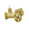 Brass 3/4 Inch Thread 2- Way Garden Tap Water Splitter Copper Y Irrigation Valve 5/8" Quick Connector Cranes Adapter 1pcs