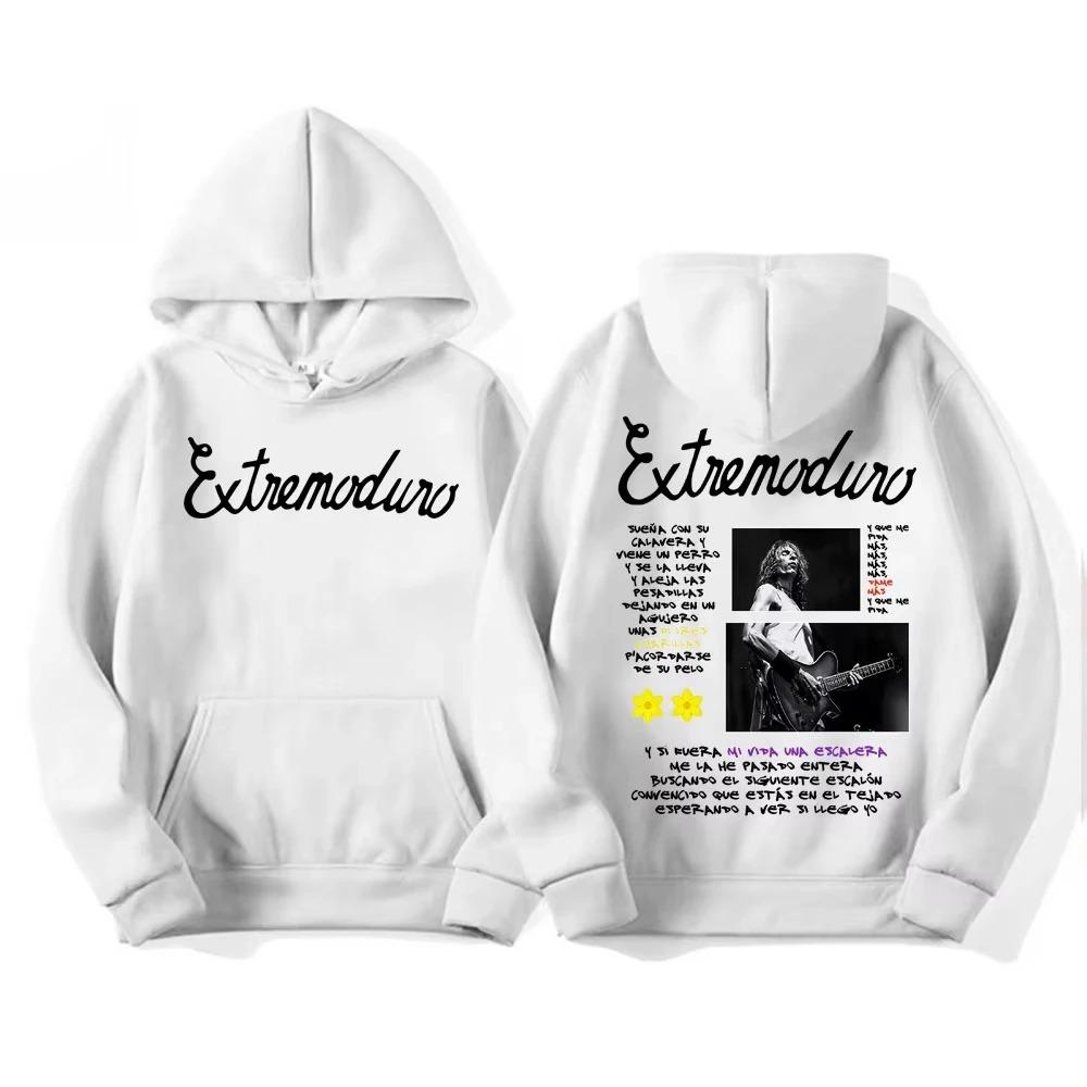 Rock Band Extremoduro Tour 2026 Merch Hoodie Men Women Fashion Retro Casual Cozy Sweatshirt Hip Hop Punk Style Oversized Hoodies
