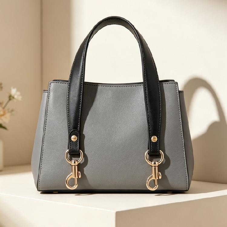 Detachable Purse Strap with Short Carry Shape, Swivel Clasps, and PU Leather Look for Bag Repair and Daily Use