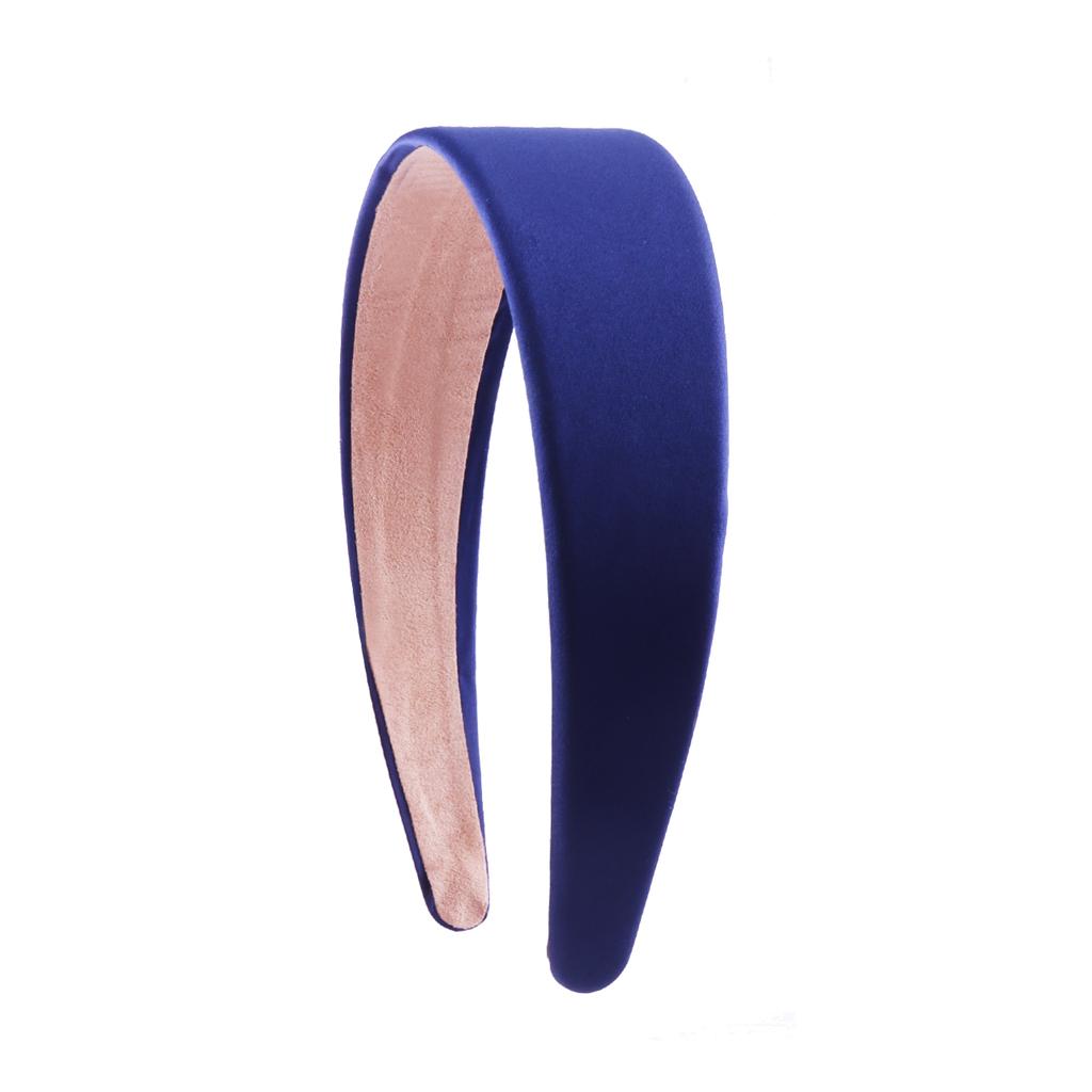 Satin Headbands 1.5in Plain Headband Non-slip Hair Headband Colorful DIY Wide Headbands for Women and Girls Hairbands