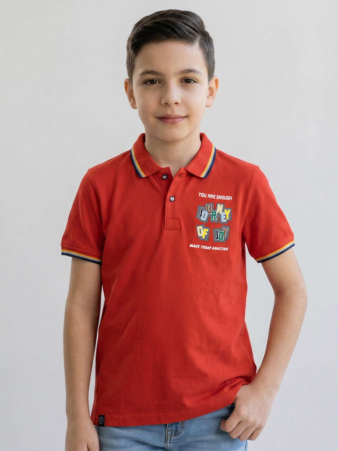 Monte Carlo Boy Regular Fit Rust Tshirt 4-5 Years
