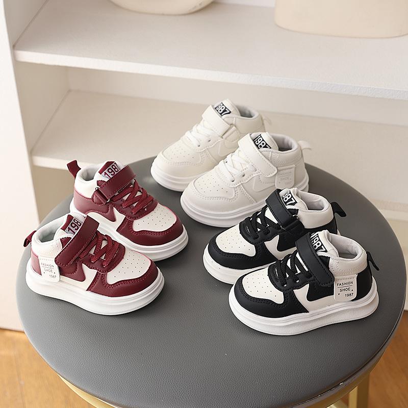 Kids' Versatile Casual Shoes Baby's Fashionable Sneakers High-top Lightweight Sports Shoes