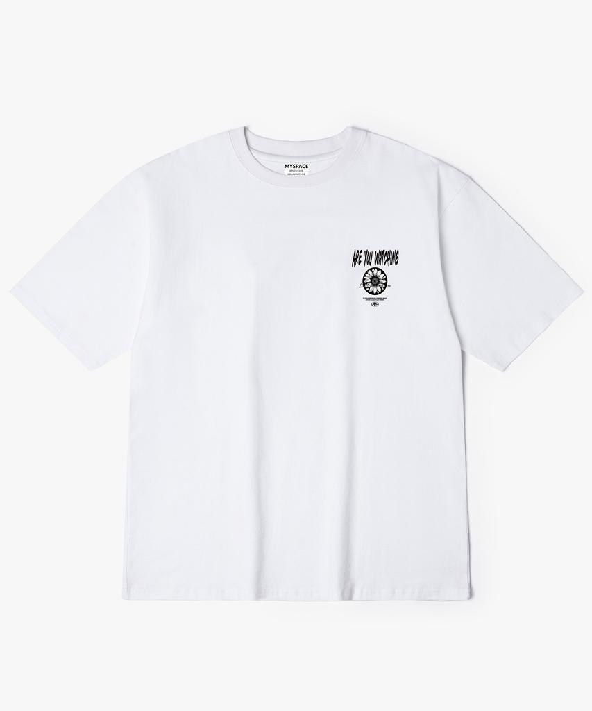 Aleubenkeulleob Club Flower Back Print Short Sleeve T-Shirt