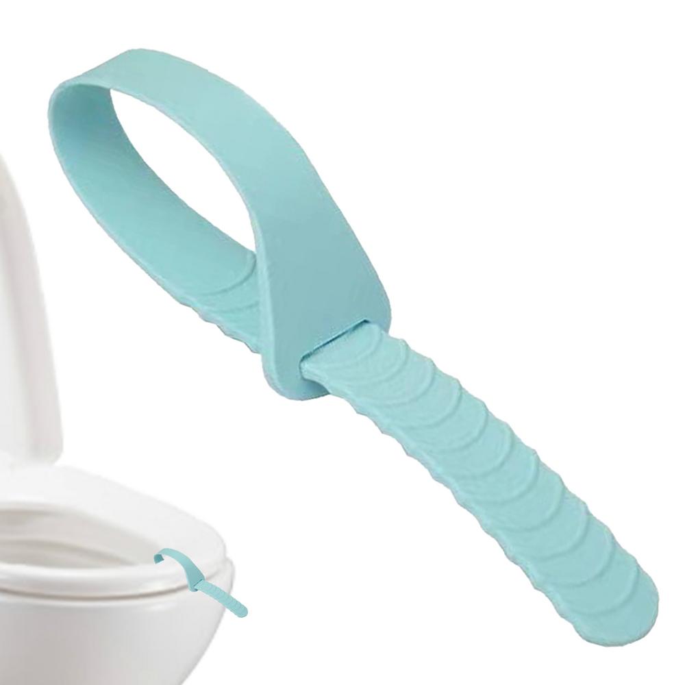 

Avoid Touching Toilet Lid Handle Silicone Toilet Seat Lifter Free Adjustment Bathroom Accessories For Hotel Work Area Home And синій