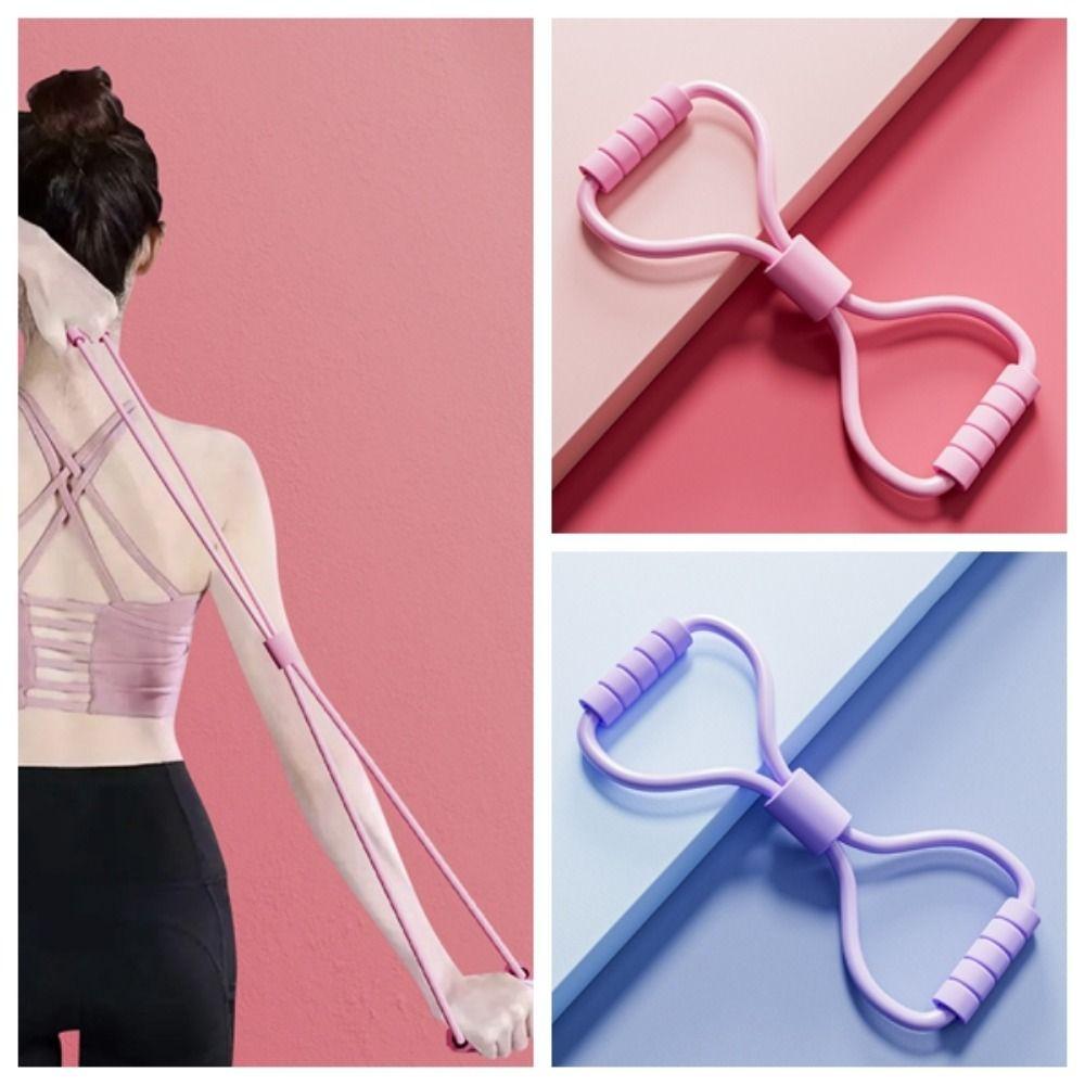 

Chest Expander Yoga Resistance Band 8 Shape Fitness Resistance Bands Pull Rope Band GYM Fitness рожевий