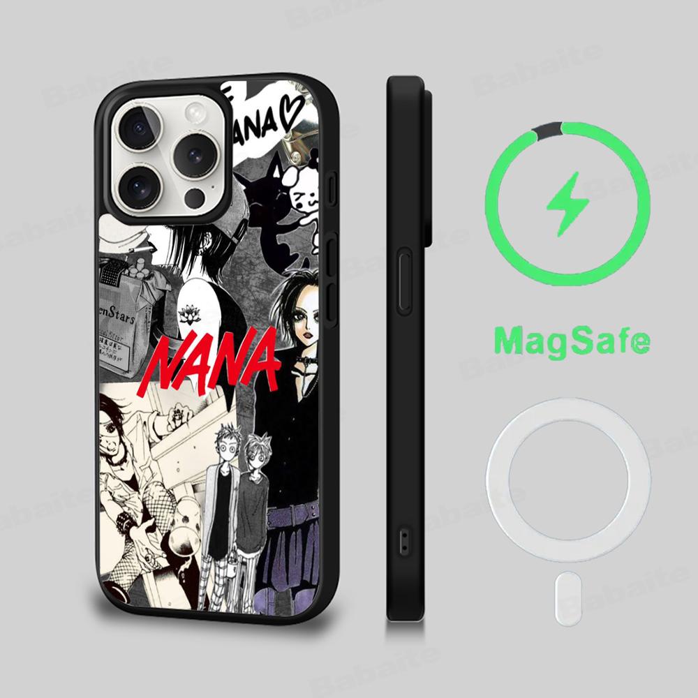 

N-NANA Phone Case Magesafe Magnetic Wireless Charge Case For iPhone 16 11 12 13 14 15 Pro Max Plus Mini iPhone 12Pro Max