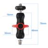 Ballhead Clamp Clip W/ 1/4inch -20 Thread Ball Mount Clamp Magic Arm Super Clamp for GoPro DSLR Camera Monitor LED Light Mic