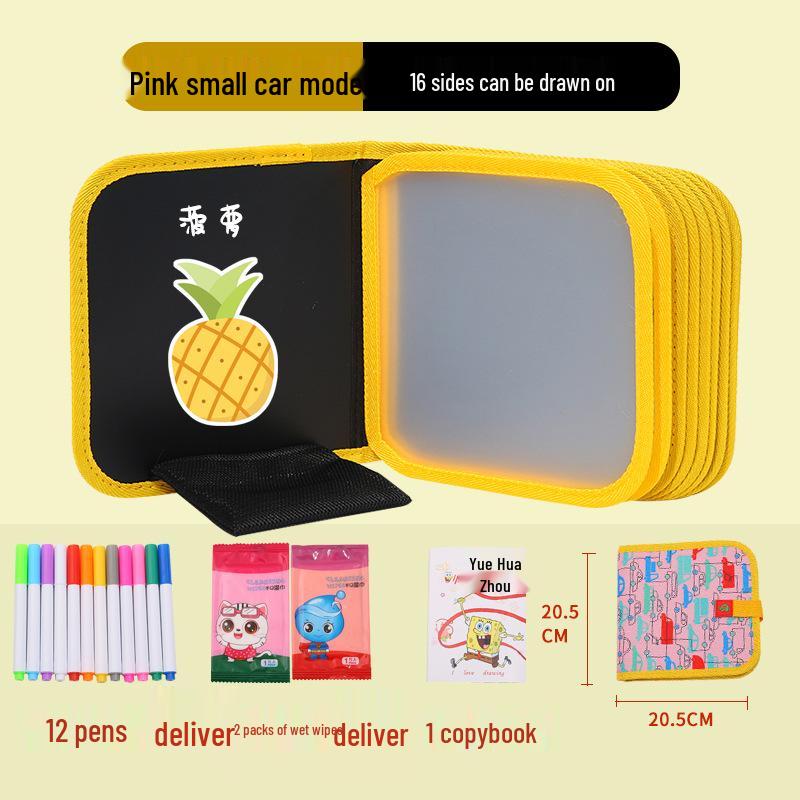 Portable Children's Drawing and Coloring Board - Reusable, Erasable, and Compact Toy for Kids