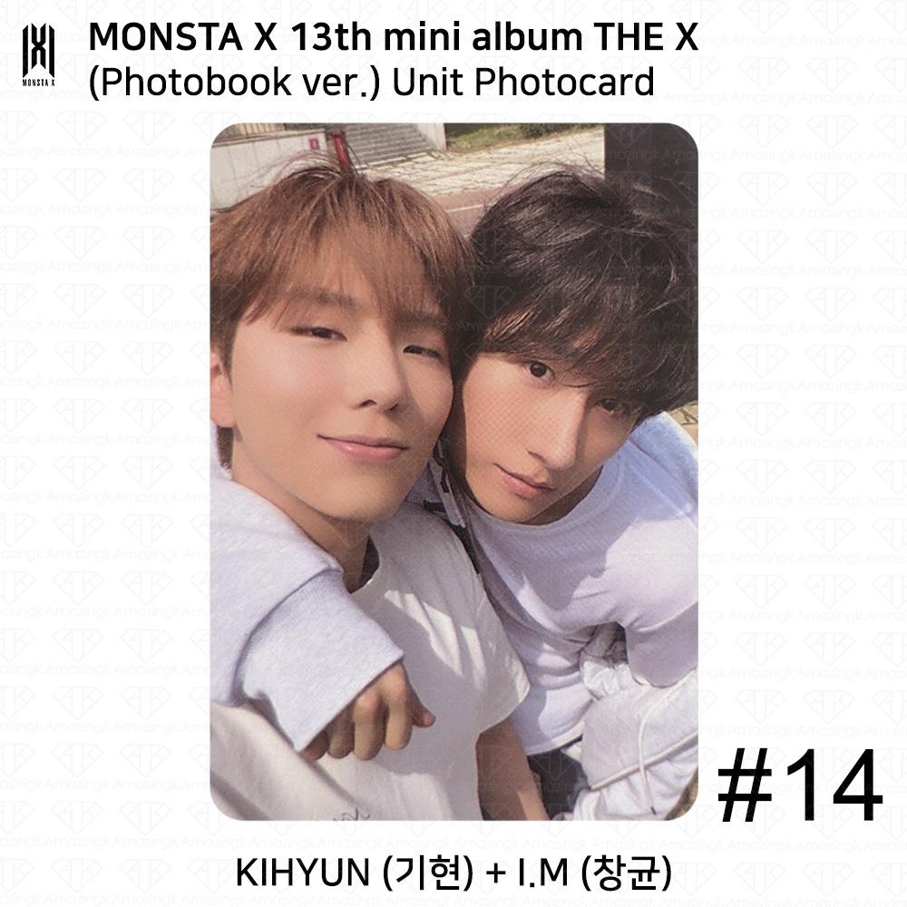 Monsta X The 13th Mini Album THE X Photobook Ver UNIT Bookmark Official Photocard