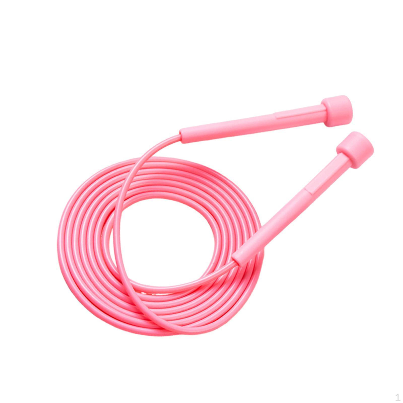 

Adjustable Jump Rope From 270 to 280 Cm, Quiet, for School Games, Indoor Training, Grass And Cement pink