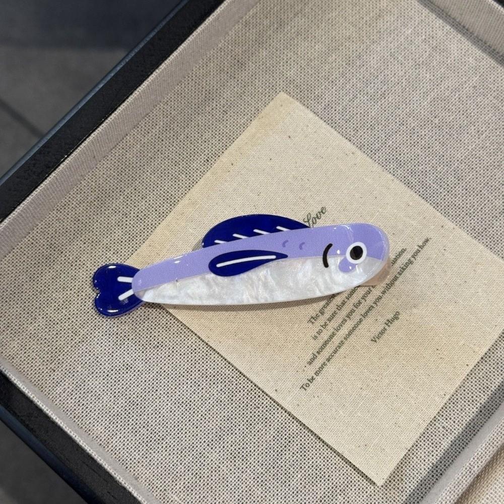 

Funny Fish Shape Non Slip Hair Clip Acetate Material Flyaway Hair Clip Bangs Hairpin Hair Styling 03
