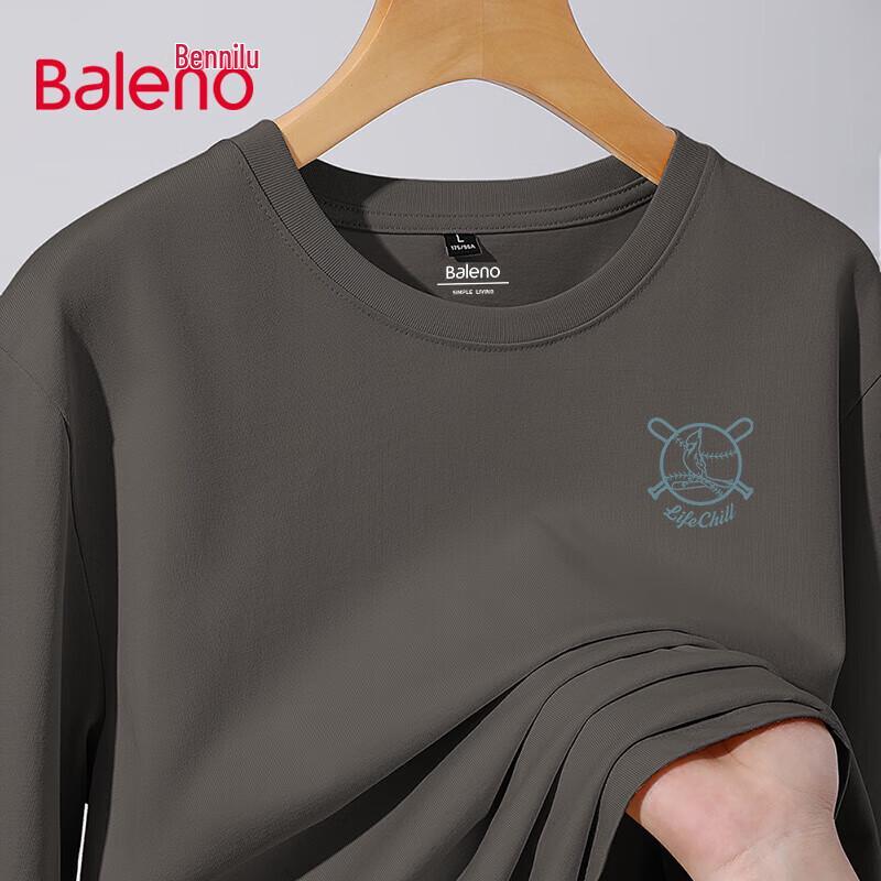 Baleno Men's Loose Fit Long Sleeve Graphic T-Shirt