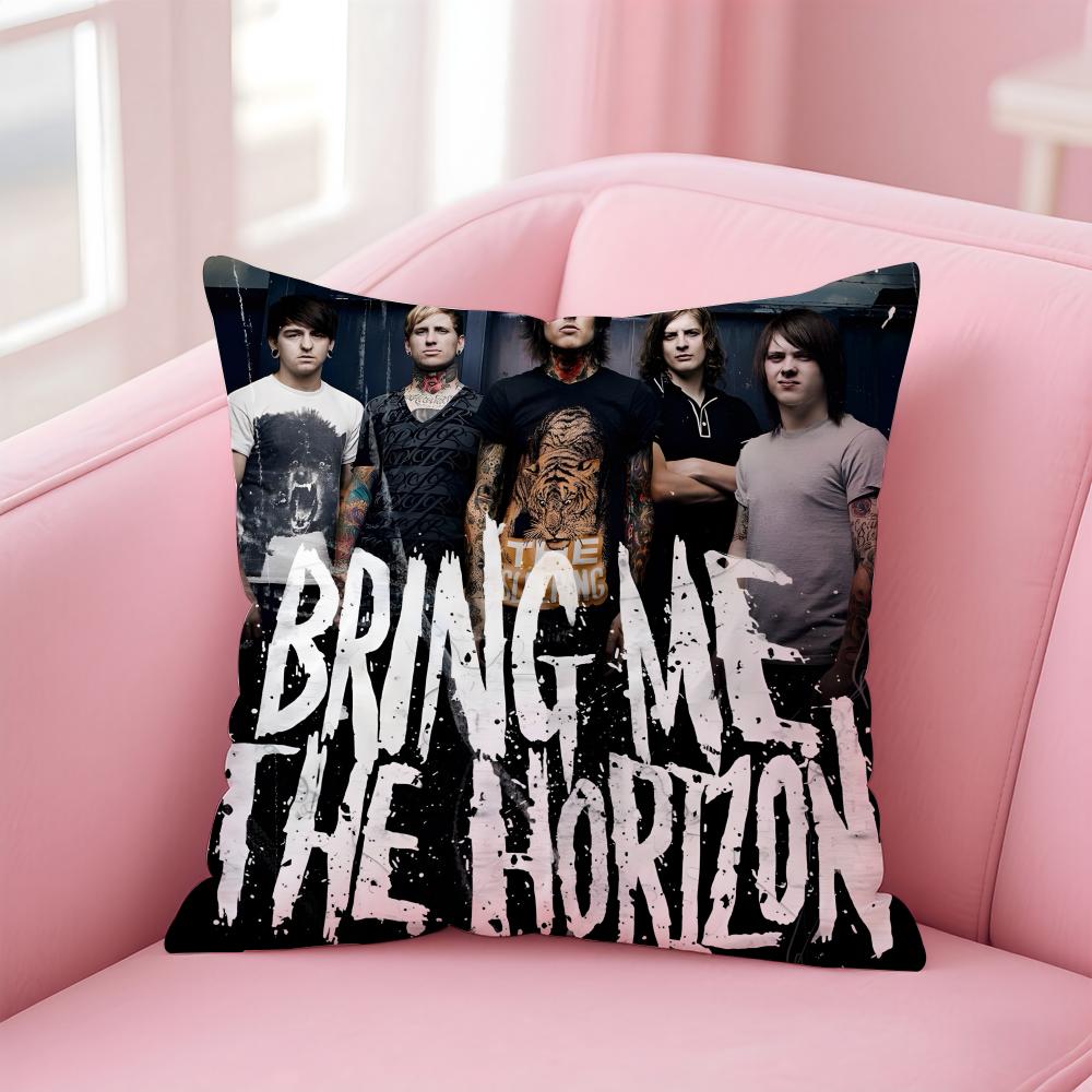 b-Bring Me The Horizon Cushion Cover Comfortable Reversible Pillow Cover Ideal for Car Sofa Bedroom & Beyond