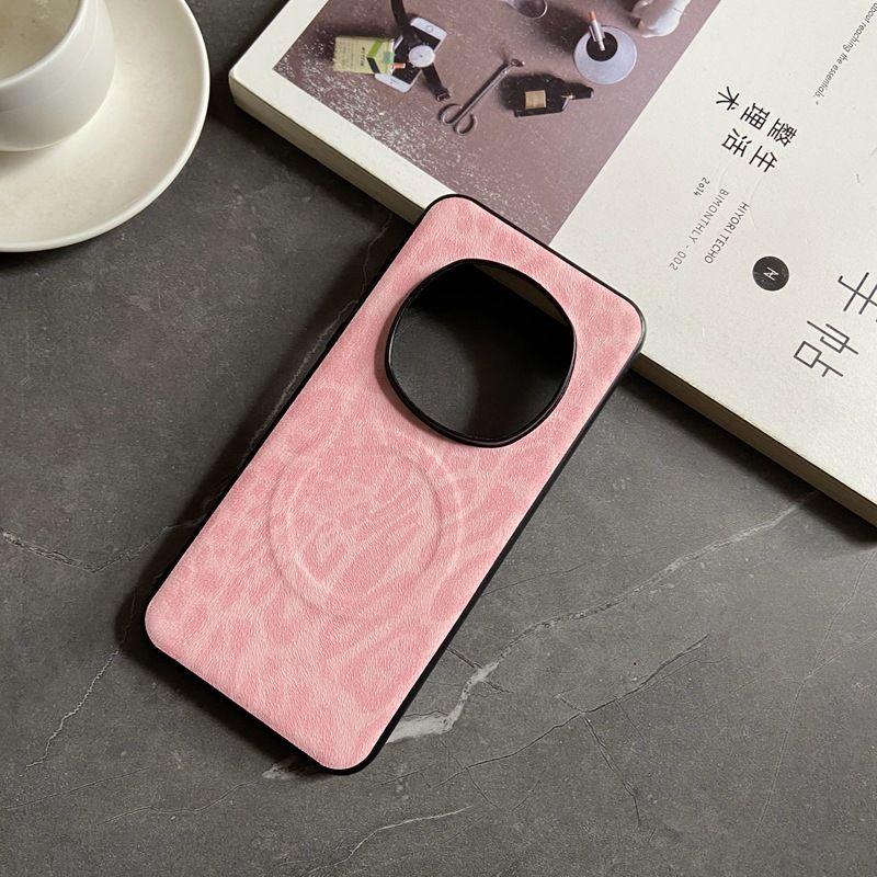 For Huawei Honor Magic 7 Pro Case Soft PU Skin Magnetic Wireless Charging Protective Back Cover Case For Magic 7 6 5 Pro Shell