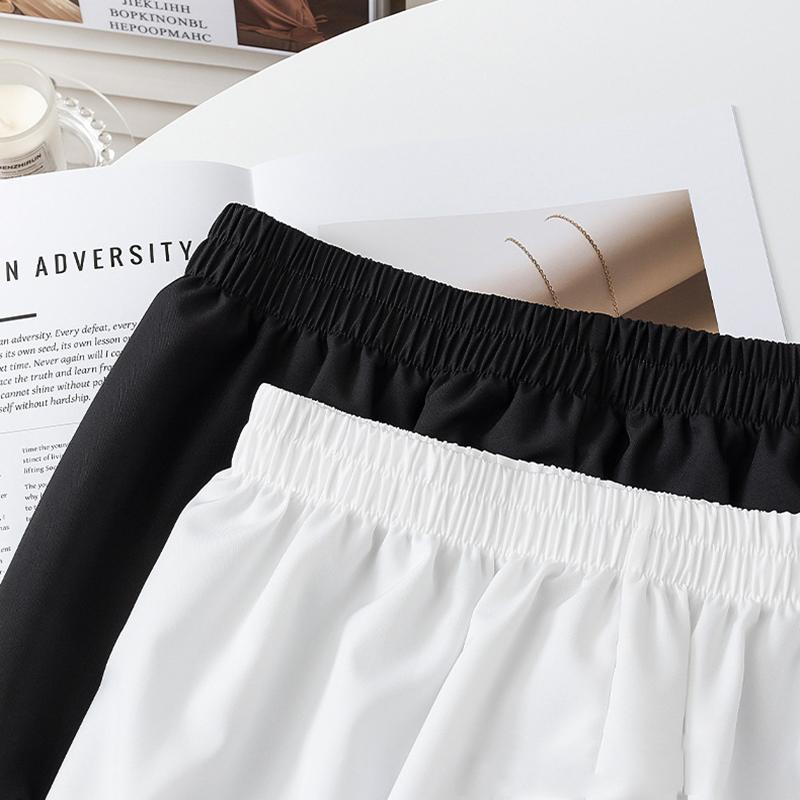 Chiloți Scurți de Damă cu Volane Imitate, Pantaloni de Siguranță Anti-Expunere, Chiloți Lolita, Pantaloni Scurți pentru Rochie