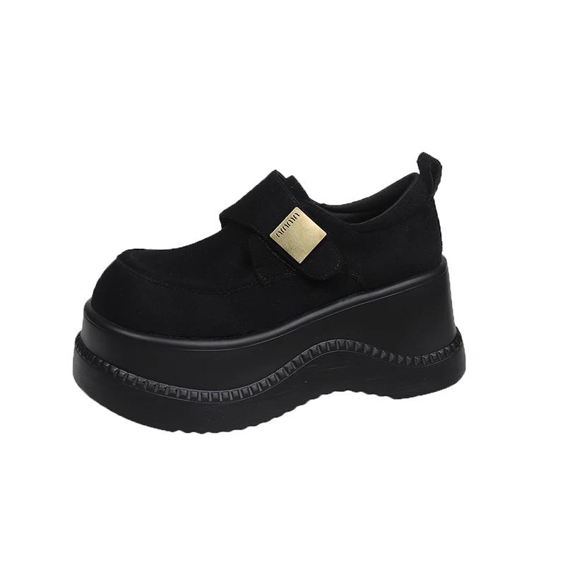 Fashion 8CM Women Ankle Boots Platform Casual Sneakers Cotton Loafers Shoes 2025 New Spring Autumn Trend Outdoor Walking Botas De Mujer