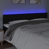 VidaXL LED Headboard Bedroom Furniture Double Bed Accessory Head of Bed Frame Interior Black 3121972