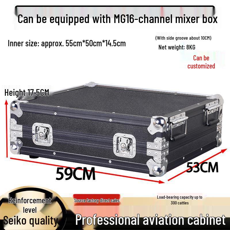 Soundcraft MG12 Mixer Flight Case for 16-Channel Audio & Lighting Console