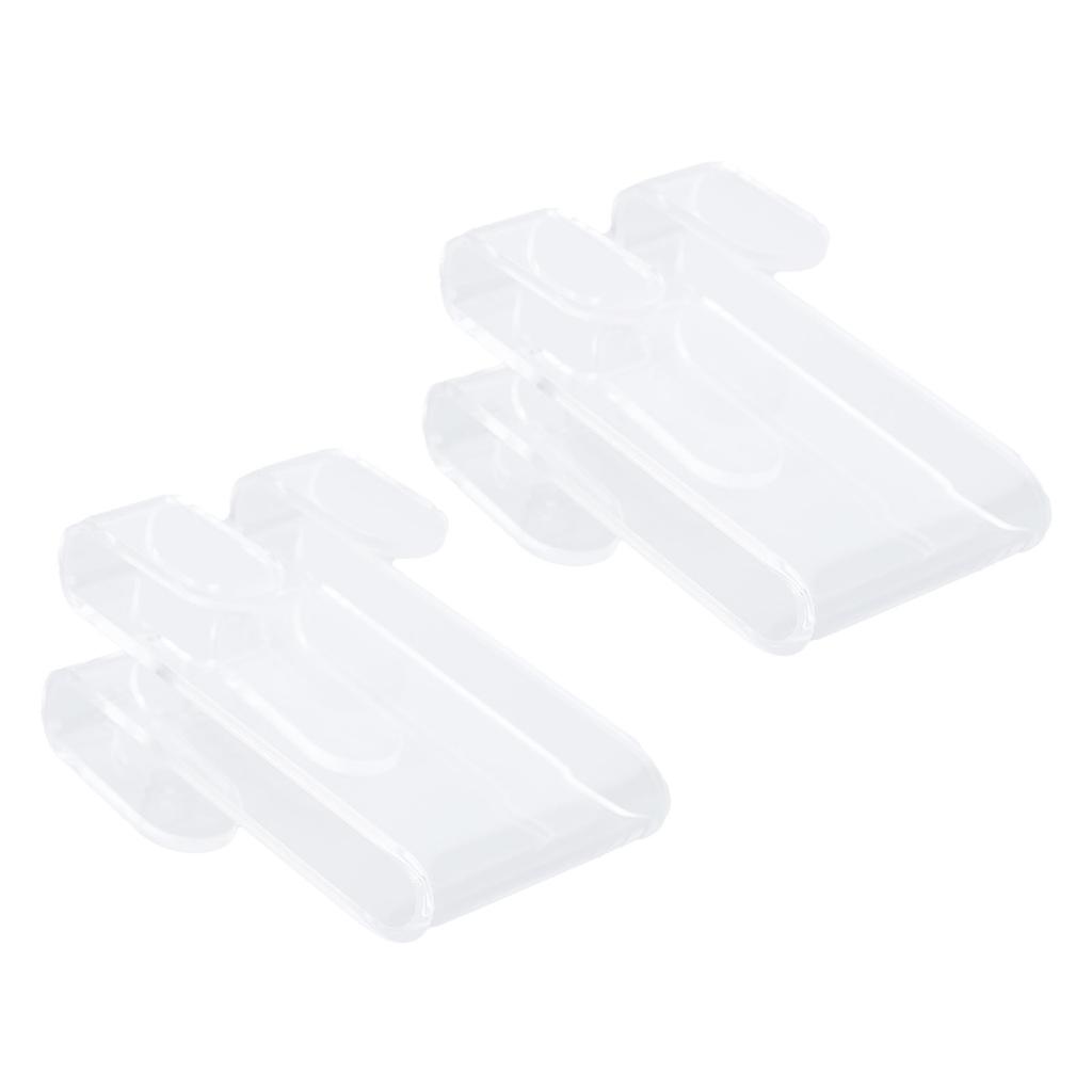 2PCS Shower Frameless Glass Door Hook Acrylic Multifunctional Double Sided Over Door Hanger for