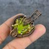 Natural Citrine Gemstone Handmade Copper Wire Wrap Jewelry Pendant 2.21" n9h47