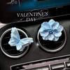 Butterfly and Flower Car Fragrance Perfume Car Air Vent Decoration Flower Ornament for Girls Car Interior Decoration Diffuser Stone