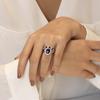 Sapphire Ring, Niche Ladies Ring Internet Celebrity Jewelry AVE