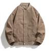 New deerskin fleece jacket men's spring and autumn new sense top American trendy brand loose casual leather jacket