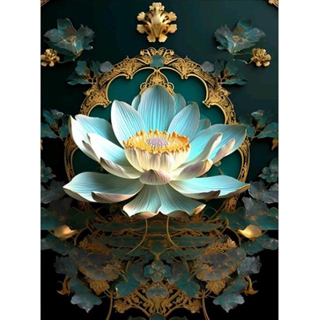 DIY 5D Elmas Boyama Lotus Çiçeği Resim Yeni 2023 Mozaik Sanatı Elmas Nakış Çapraz dikiş kitleri Kristal Kakma Ev Dekor U48