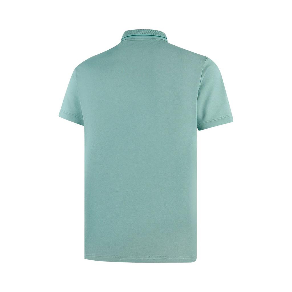 Li Ning Polo Shirts Men's Lime Green Polo Collar Moderate Straight Fit APLV063-5